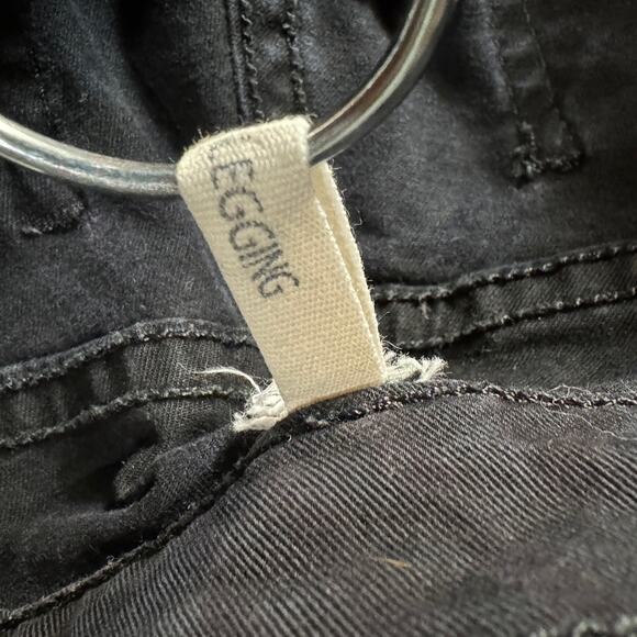 Rag & Bone SZ 27 Jeggings Jeans Chevron Ombre Stretch Low-Rise Pockets Zip Black - Picture 9 of 11